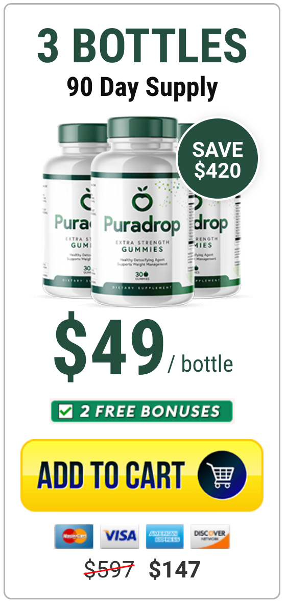 Puradrop - 3 Bottles